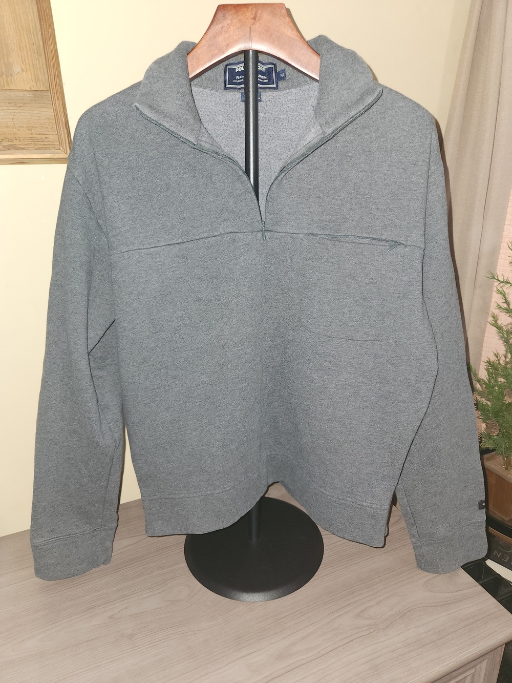 Polo by Ralph Lauren Heather Gray Half-Zip Pullover